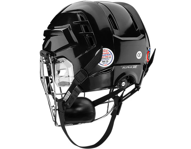 Warrior Senior Fatboy Alpha Pro Combo Lacrosse Helmet - Image 3