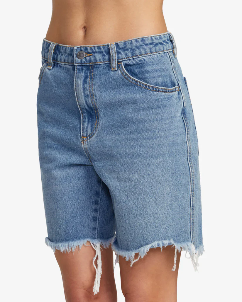 Women's Crawford Long Short Denim Shorts - Image 3