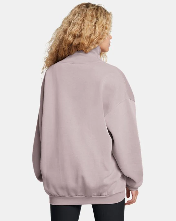 Women's Icon Fleece Oversized Mock Crew - Image 2