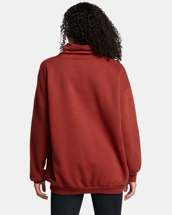 Women's Icon Fleece Oversized Mock Crew - Image 5