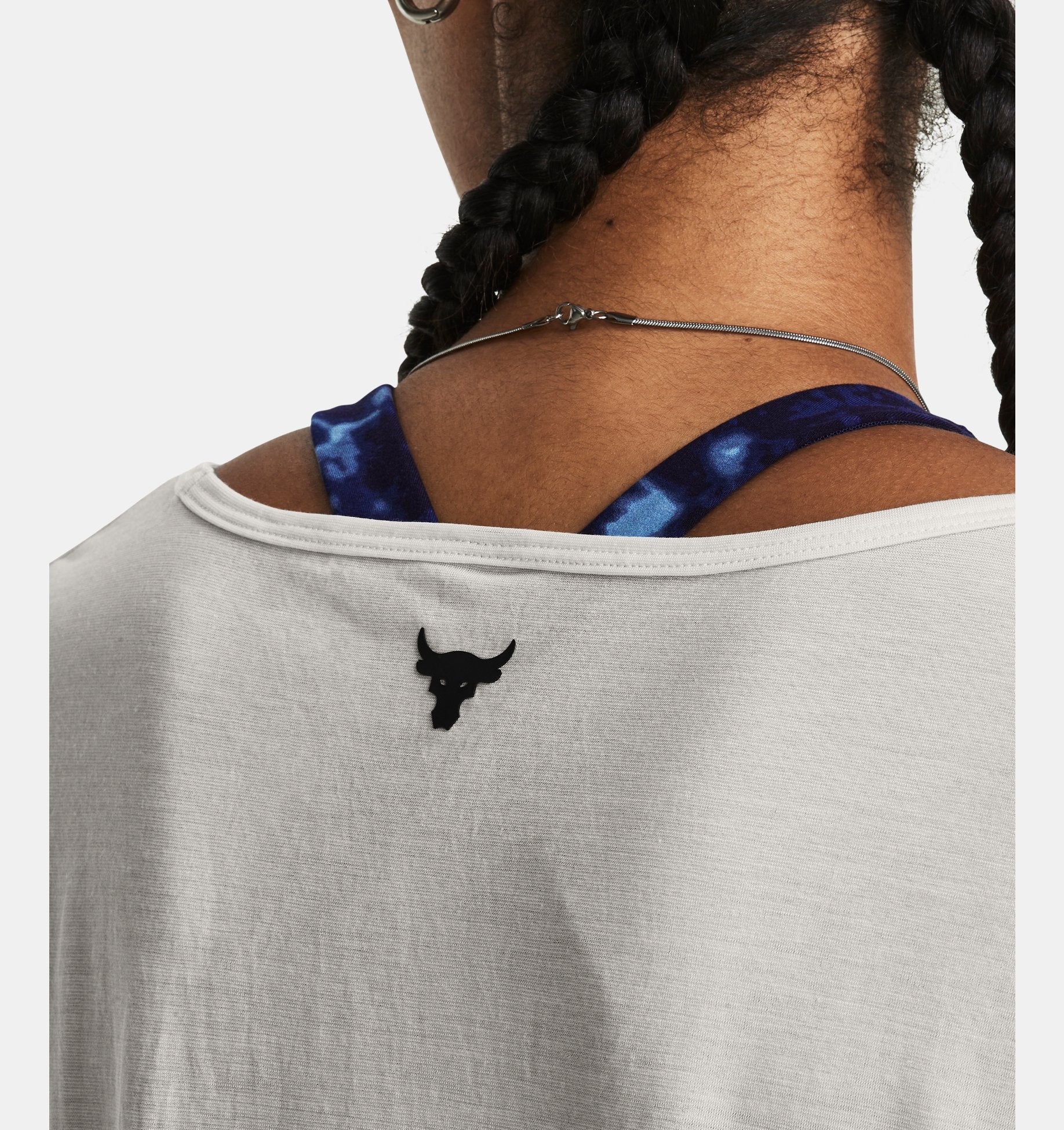 Women's Project Rock Completer Deep V T-Shirt - Image 12