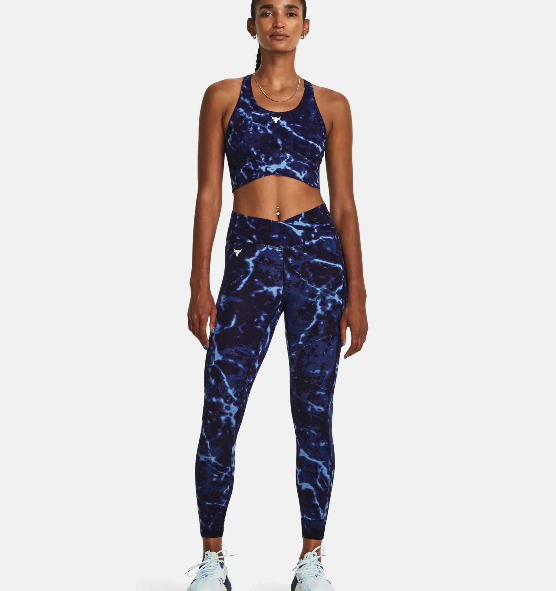 Women's Project Rock Lets Go Crossover Print Top - Image 3