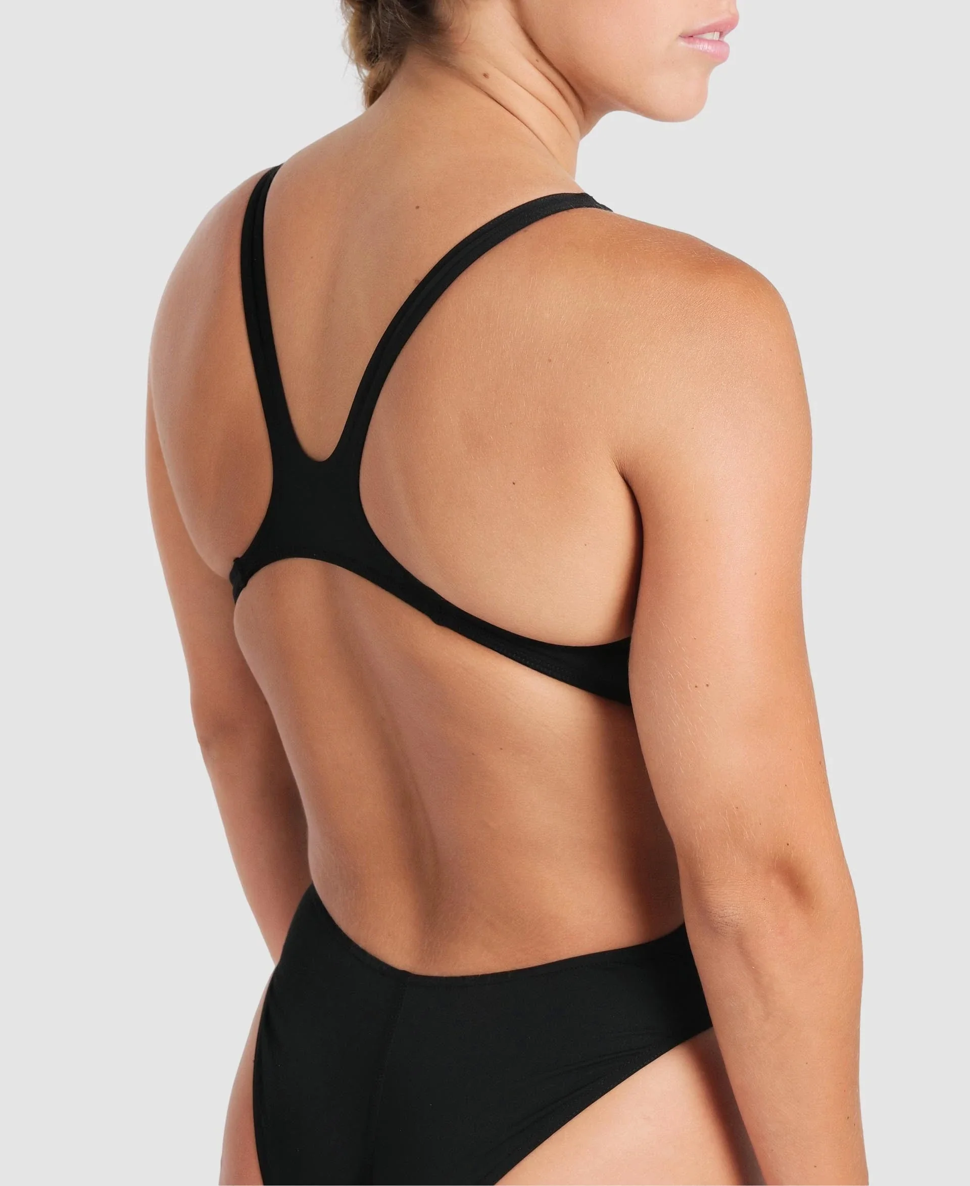 Women's Team Swim Tech Solid One Piece - Image 4