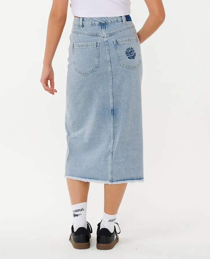 Women's The Search Denim Midi Skirt - Image 3
