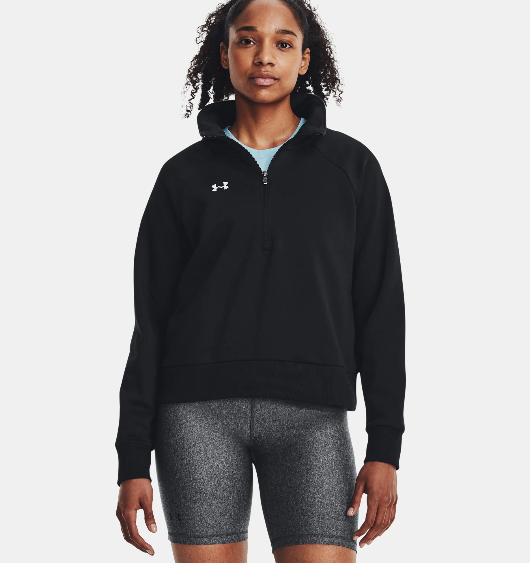 Women's UA Rival Fleece 1/2 Zip - Image 5
